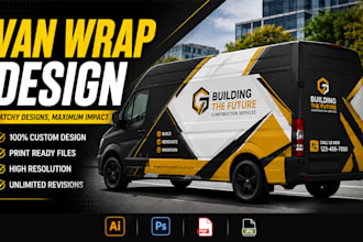 create van wrap or any vehicle wrap design