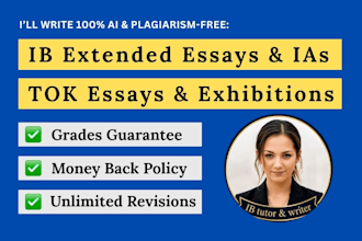 expertly do ib extended essays and ib ias for sl and hl