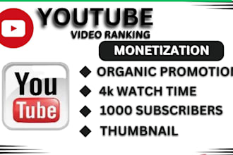 do organic USA youtube short video promotion, channel subscription monetization