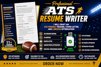 professionally rewrite, create 24hrs ats resume writing, federal resume writing