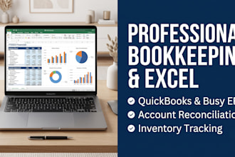 do remote bookkeeping, quickbooks management, and advanced excel automation