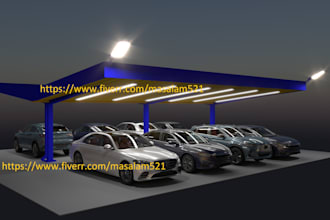 design a custom carport canopy with professional 3d architectural visualization