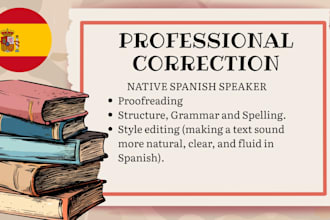 proofread and edit your spanish texts