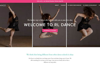 build wix dance studio website ballet school website choreography website