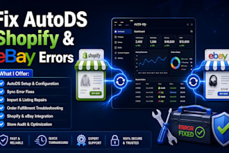 fix autods sync inventory and listing errors for shopify and ebay