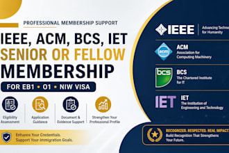 help you with senior or fellow membership in engineering, technology application