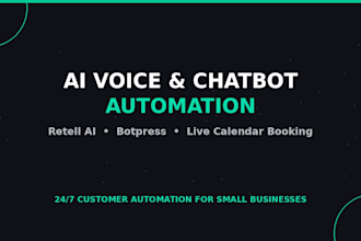 build a custom ai voice receptionist and chatbot for booking