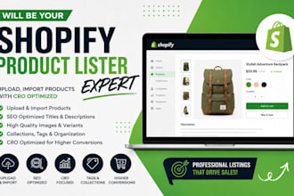 be your shopify product upload expert and import products with SEO
