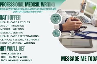write a professional medical and healthcare ats resume