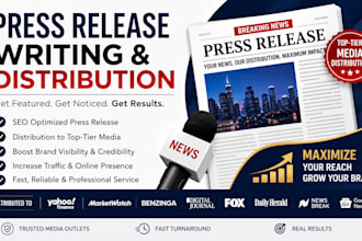 write compelling press release article and distribute