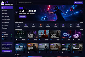 do VR app store, marketplace, and launcher for meta quest, steamvr, and PC VR