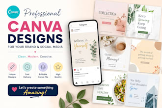 design canva social posts and reel, and posters