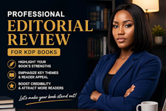write effective editorial review for your kdp book manuscript