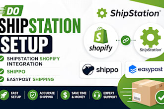 do shipstation setup, shipstation shopify integration, shippo, easypost shipping