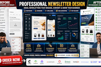 create a modern newsletter for mailchimp, klaviyo, hubspot, and brevo