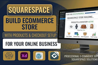 build your squarespace ecommerce store with products and checkout setup