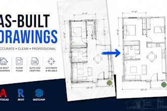 create as built drawings, existing floor plans, autocad cad drafting