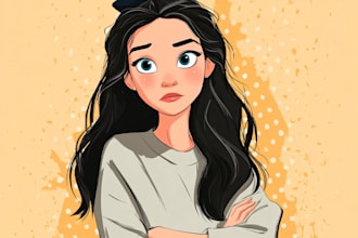 portrait into a disney style cartoon