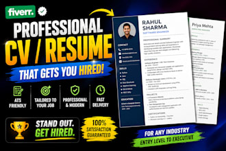 design a professional resume CV