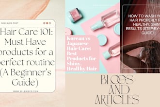 write a beauty and or wellbeing post about your products