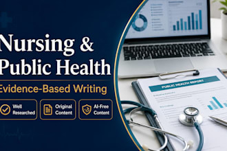 write professional nursing and public health content