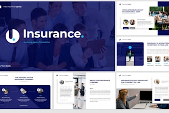 powerpoint insurance proposal presentation, pitch deck and sales deck design