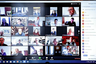 manage zoom meeting participant, webinar and webcam virtual event professionally