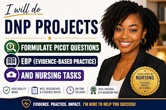 do dnp projects, ebp and nursing tasks, formulate picot questions