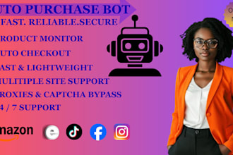 develop bot pokemon centre bot auto purchase bot monitor bot target bot