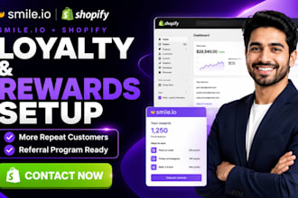 setup smile io loyalty rewards referral program shopify store customer rewards