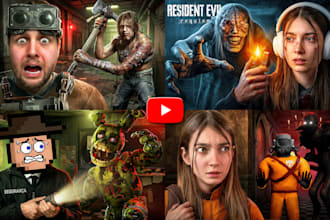 do a professional horror gaming thumbnail for youtube
