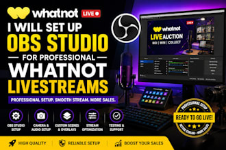 set up obs studio for professional whatnot livestreams