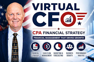 be your virtual cfo and provide financial strategy as a CPA