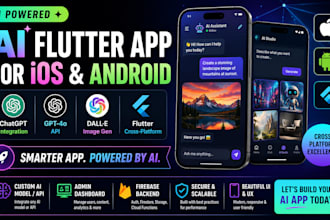 create custom ai flutter app for ios and android