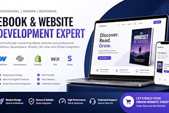 desigh ebook webflow squarespace shopify stripe integration responsive wix