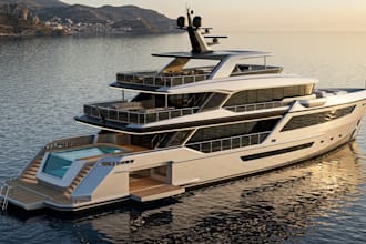create realistic 3d ship model, 3d boat model, yacht design, warship cad model
