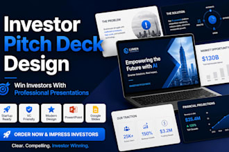 create a professional winning investor pitch deck for startup fundraising