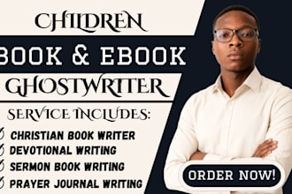 be your inspired christian ebook writer, children books and KDP book writing