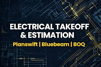 do electrical takeoffs using planswift and bluebeam