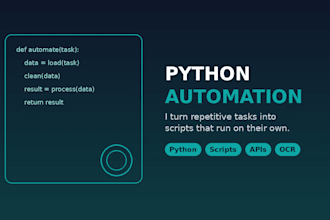 build a python script to automate your repetitive task