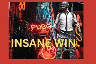 design eye catching youtube gaming thumbnail for pubg freefire