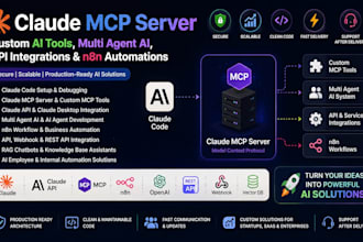 build claude mcp server, custom ai tools and API integrations automation