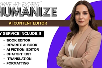 humanize ai fiction and edit your chatgpt manuscript
