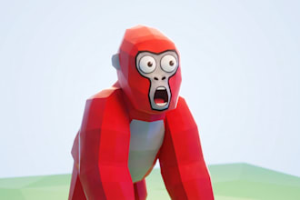 design high CTR 3d gorilla tag thumbnails and pfp