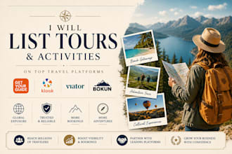 list and optimize your activity on getyourguide klook viator airbnb klook