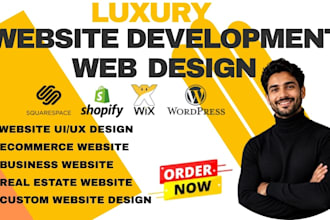 build a luxury website, website design and development