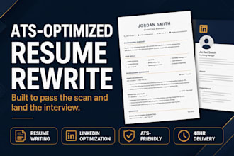 write an ats friendly resume and linkedin profile