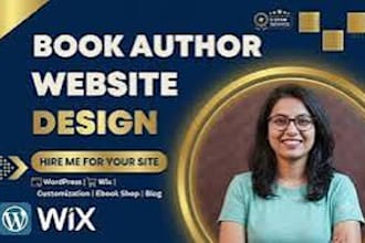 design author website, book author website, ebook website, author landing page