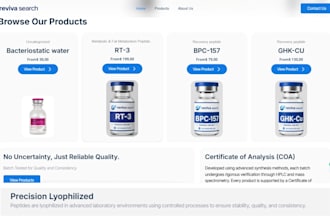 build peptide shopify store research peptide website supplement website peptide