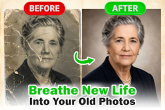 professionally restore, repair, and colorize your old, damaged photos